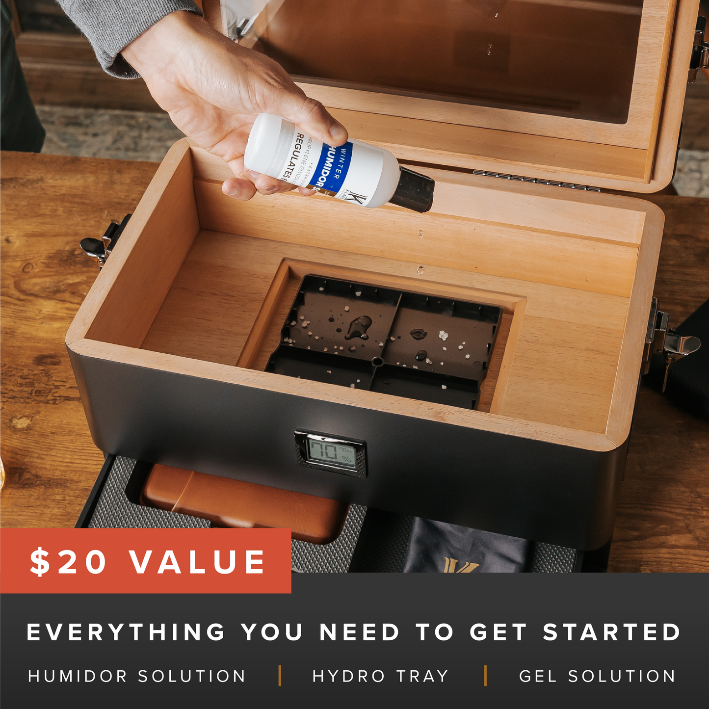 Black Edition Military Humidor + Smart Valet - Hooyah Woodworks LLC