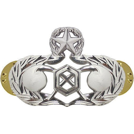 Air Force Badge: Civil Engineer Readiness: Master - regulation size - Hooyah Woodworks LLC