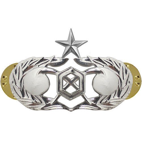 Air Force Badge: Civil Engineer Readiness: Senior - regulation size - Hooyah Woodworks LLC