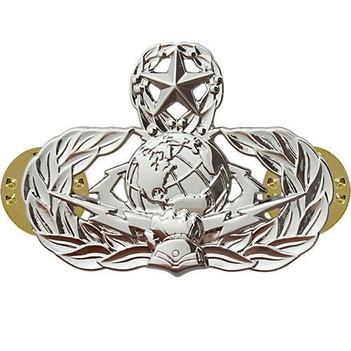 Air Force Badge: Cyberspace Support: Master - regulation size - Hooyah Woodworks LLC