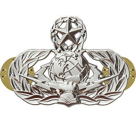 Air Force Badge: Cyberspace Support: Master - regulation size - Hooyah Woodworks LLC