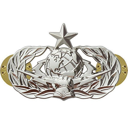 Air Force Badge: Cyberspace Support: Senior - regulation size - Hooyah Woodworks LLC