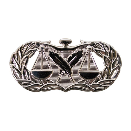 Air Force Badge: Paralegal - regulation size - Hooyah Woodworks LLC