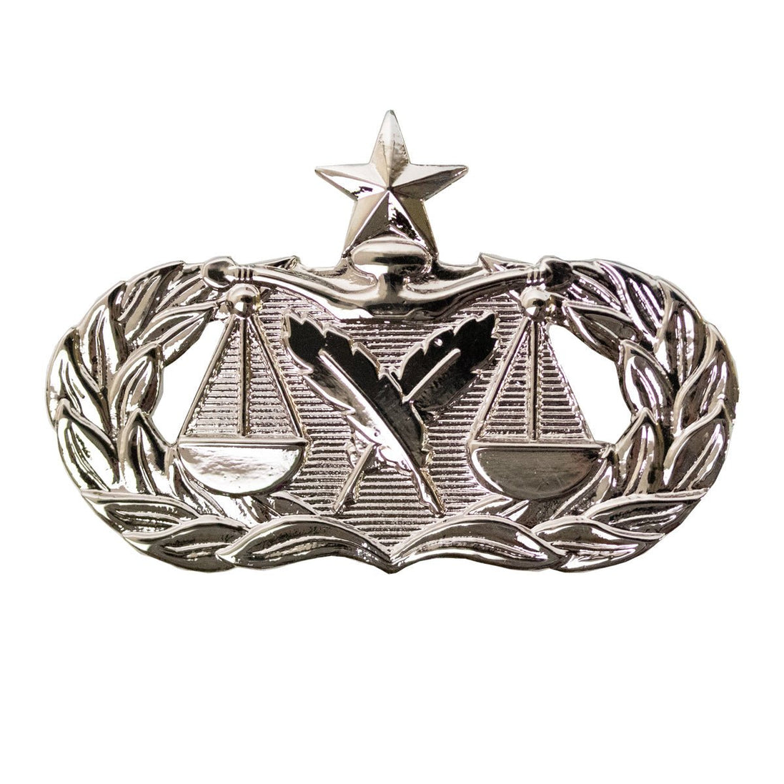 Air Force Badge: Paralegal: Senior - regulation size - Hooyah Woodworks LLC