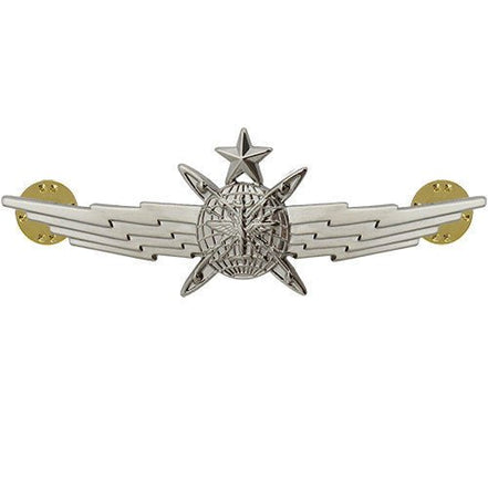 Air Force Badge: Senior Cyberspace Operator: Regulation size - Hooyah Woodworks LLC