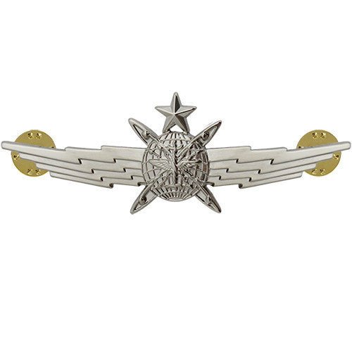 Air Force Badge: Senior Cyberspace Operator: Regulation size - Hooyah Woodworks LLC