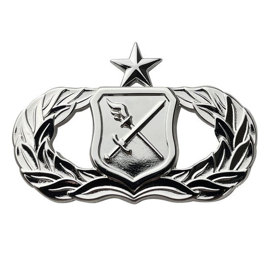 Air Force Badge: Senior Operations Research Analyst - regulation size - Hooyah Woodworks LLC