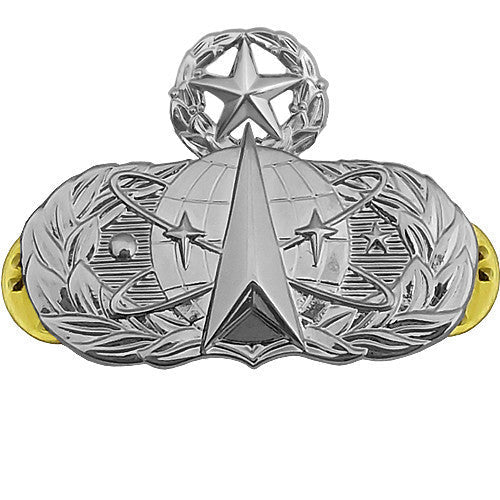 Air Force Badge: Space Operations: Master - midsize - Hooyah Woodworks LLC