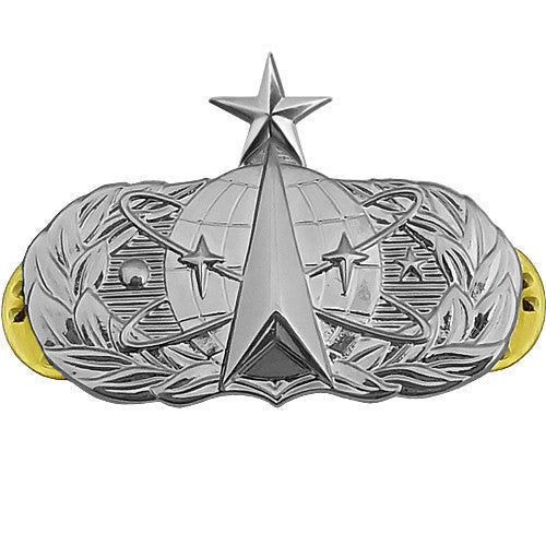 Air Force Badge: Space Operations: Senior - midsize - Hooyah Woodworks LLC