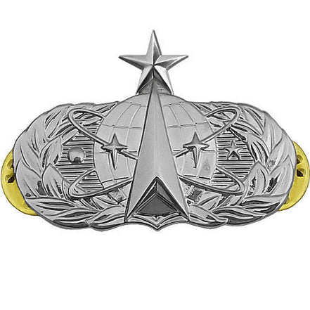 Air Force Badge: Space Operations: Senior - midsize - Hooyah Woodworks LLC