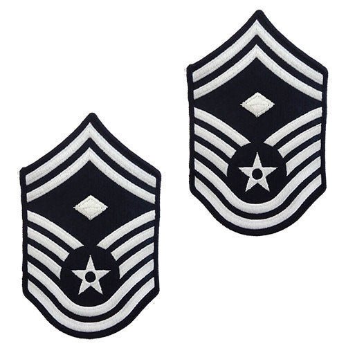 Air Force Chevron: Senior Master Sergeant: First Sergeant - small color - Hooyah Woodworks LLC
