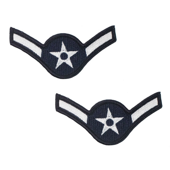 Air Force Embroidered Chevron: Airman - large color - Hooyah Woodworks LLC