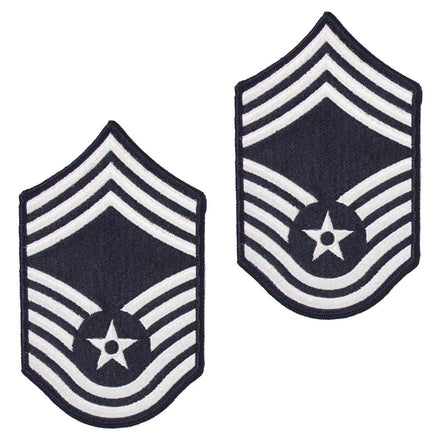 Air Force Embroidered Chevron: Chief Master Sergeant - small color - Hooyah Woodworks LLC