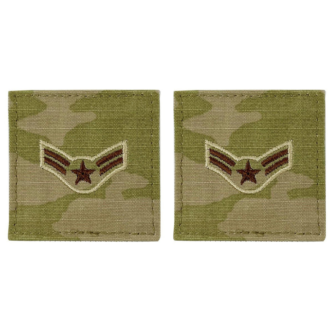 Air Force Embroidered Rank: Airman First Class - OCP with hook - Hooyah Woodworks LLC