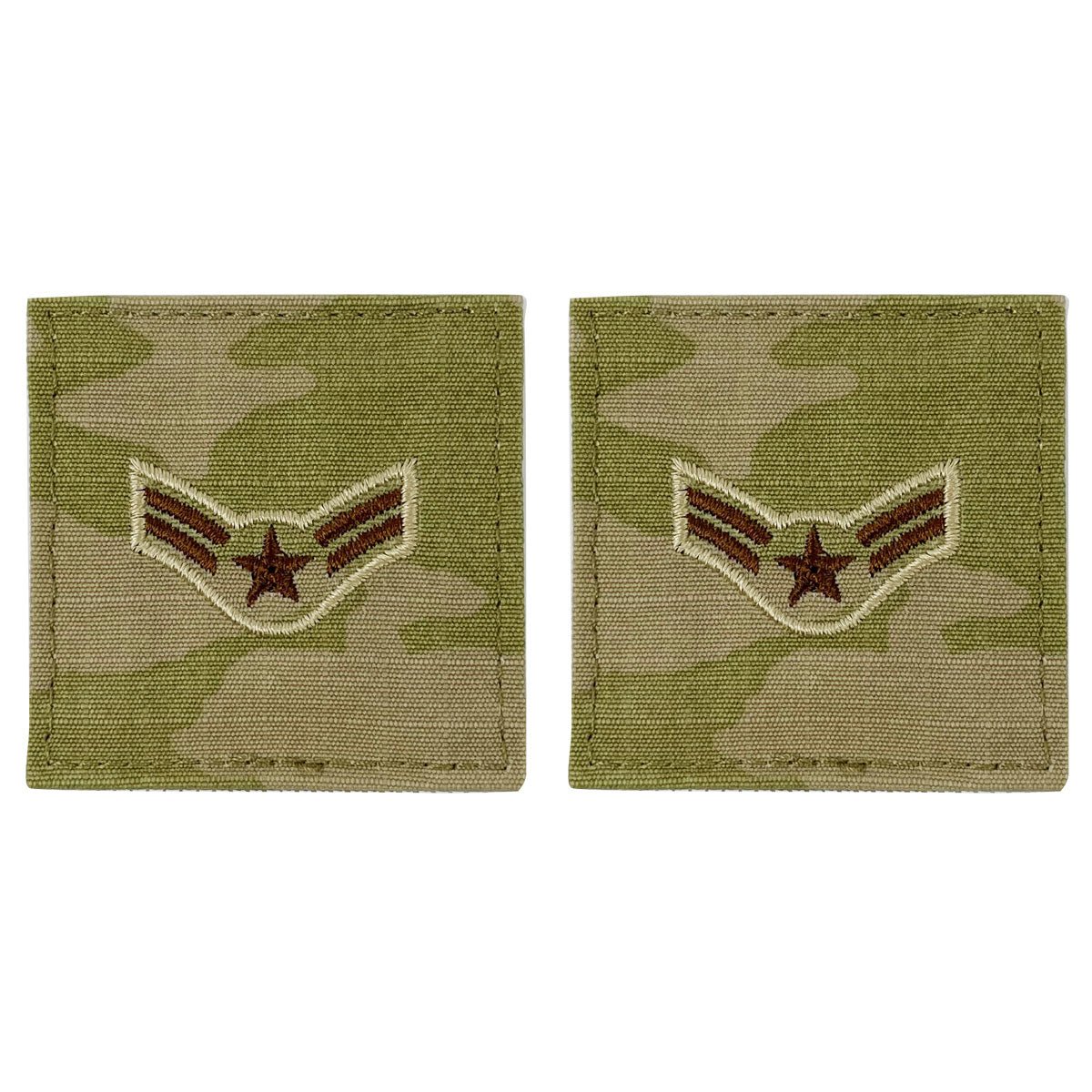 Air Force Embroidered Rank: Airman First Class - OCP with hook - Hooyah Woodworks LLC