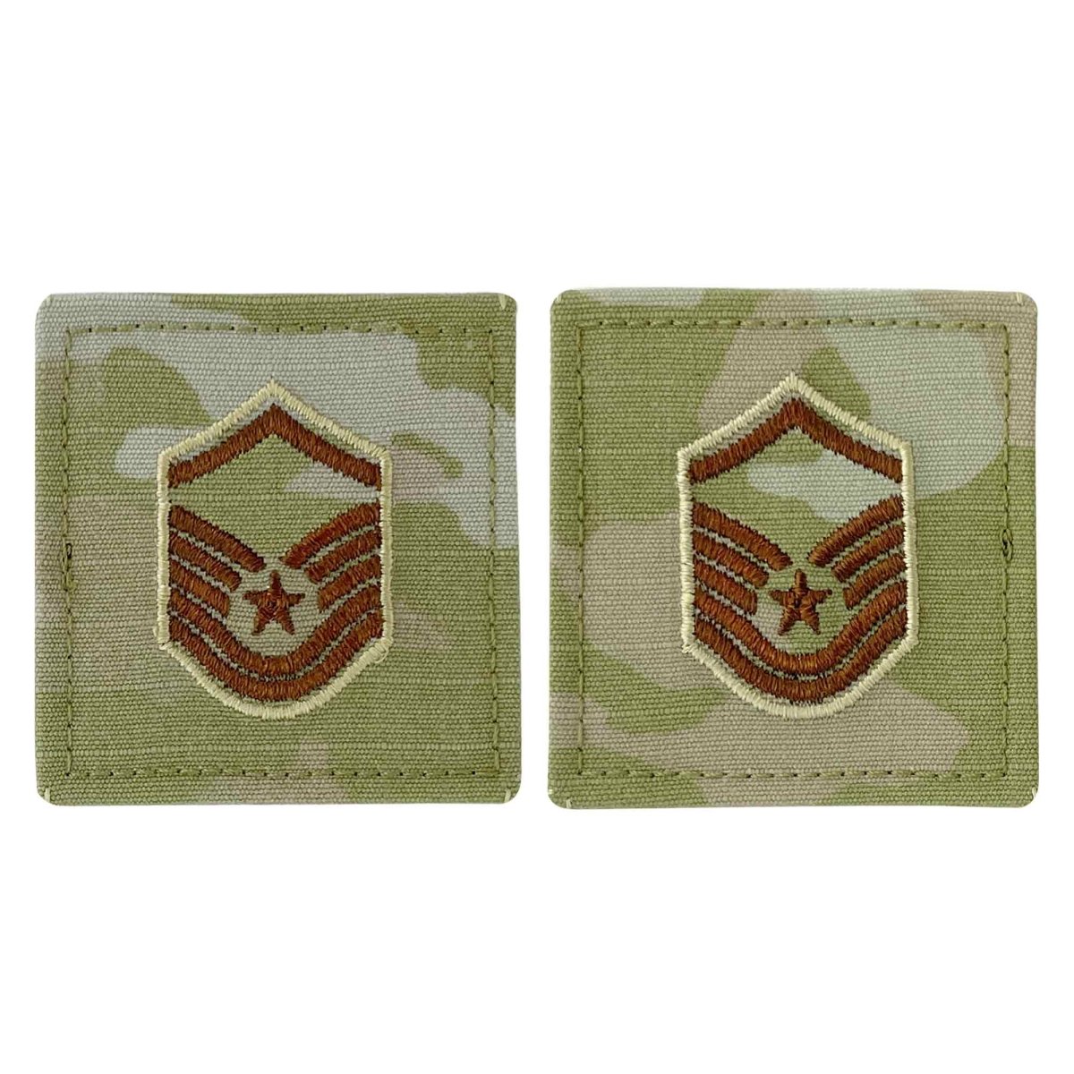 Air Force Embroidered Rank: Master Sergeant - OCP with hook - Hooyah Woodworks LLC
