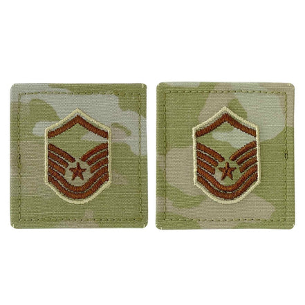 Air Force Embroidered Rank: Master Sergeant - OCP with hook - Hooyah Woodworks LLC