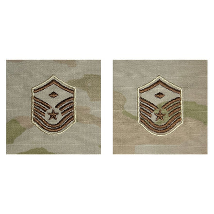 Air Force Embroidered Rank: Master Sergeant with Diamond - OCP Sew on - Hooyah Woodworks LLC