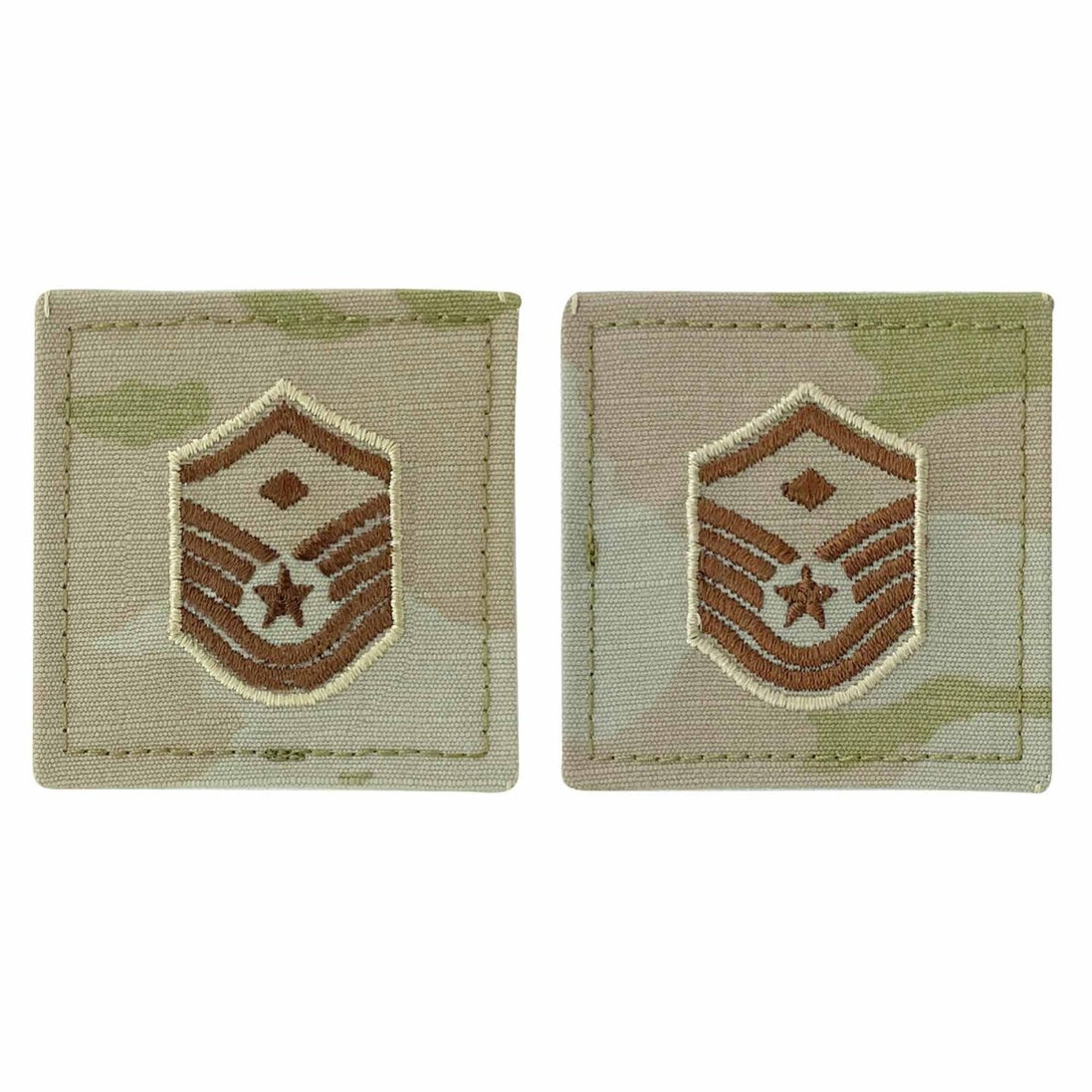Air Force Embroidered Rank: Master Sergeant with Diamond - OCP with hook - Hooyah Woodworks LLC