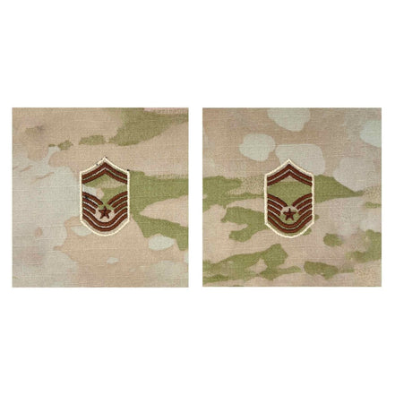 Air Force Embroidered Rank: Senior Master Sergeant - OCP Sew on - Hooyah Woodworks LLC