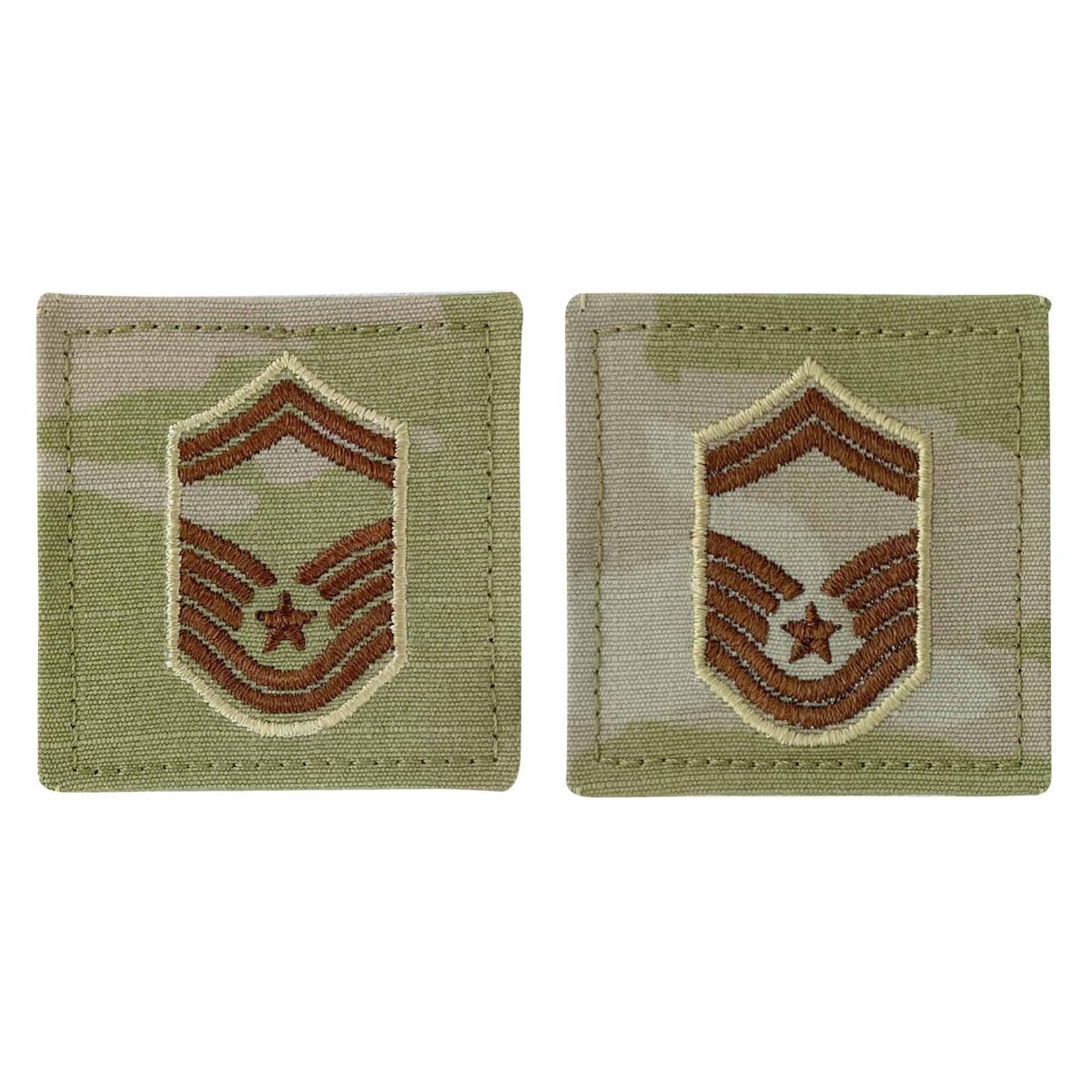 Air Force Embroidered Rank: Senior Master Sergeant - OCP with hook - Hooyah Woodworks LLC