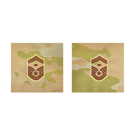 Air Force Embroidered Rank: Senior Master Sergeant with Diamond - OCP Sew on - Hooyah Woodworks LLC