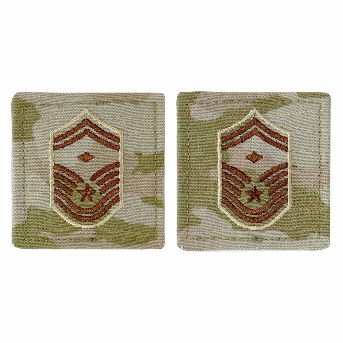 Air Force Embroidered Rank: Senior Master Sergeant with Diamond - OCP with hook - Hooyah Woodworks LLC