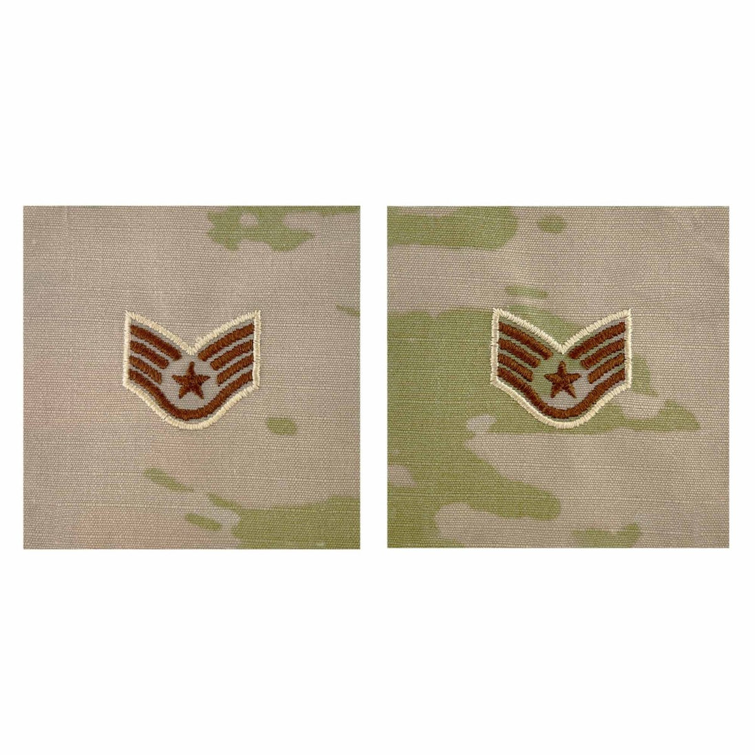 Air Force Embroidered Rank: Staff Sergeant - OCP Sew on - Hooyah Woodworks LLC