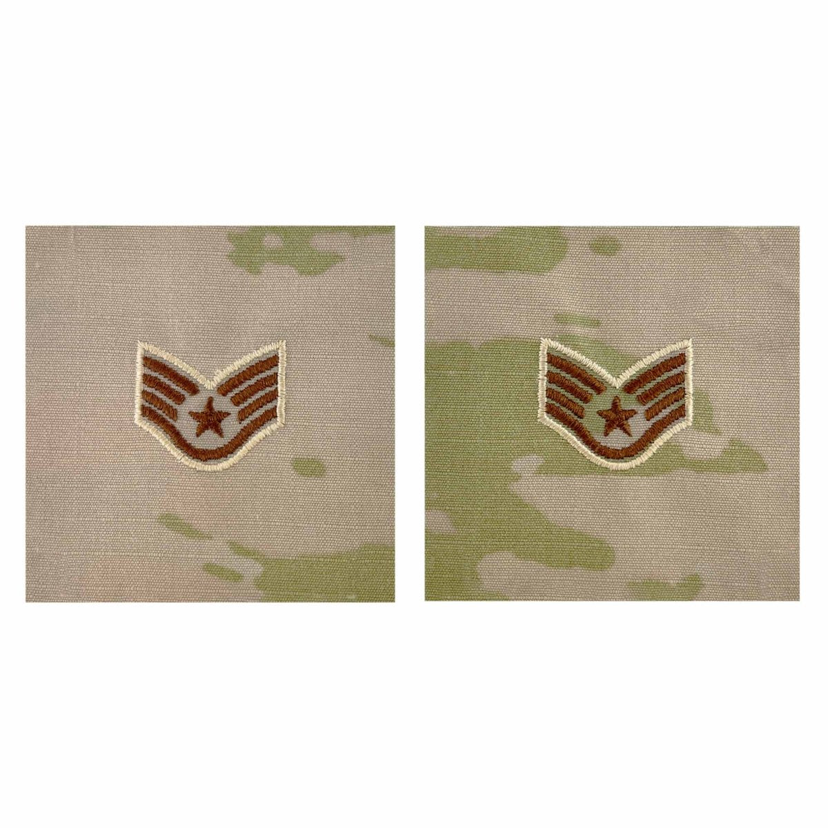 Air Force Embroidered Rank: Staff Sergeant - OCP Sew on - Hooyah Woodworks LLC