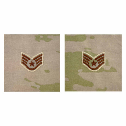 Air Force Embroidered Rank: Staff Sergeant - OCP Sew on - Hooyah Woodworks LLC