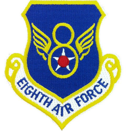 Air Force Patch: 8th Air Force Command - hook closure - Hooyah Woodworks LLC