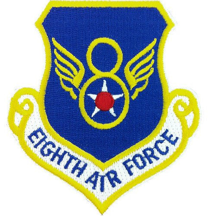 Air Force Patch: 8th Air Force Command - hook closure - Hooyah Woodworks LLC