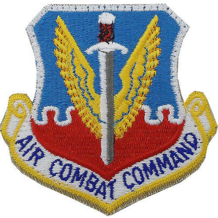 Air Force Patch: Air Combat Command - color - Hooyah Woodworks LLC