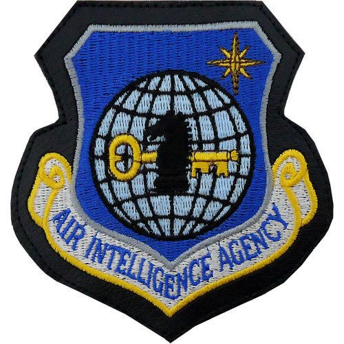 Air Force Patch: Air Intelligence Agency - leather - Hooyah Woodworks LLC