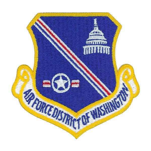 Air Force Patch: District of Washington - color - Hooyah Woodworks LLC