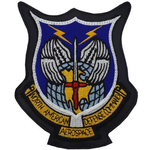 Air Force Patch: North American Aerospace Defense Command - leather - Hooyah Woodworks LLC