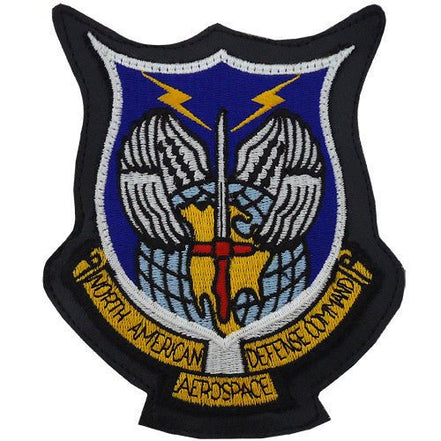 Air Force Patch: North American Aerospace Defense Command - leather - Hooyah Woodworks LLC