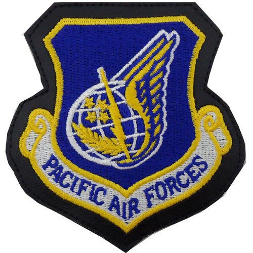 Air Force Patch: Pacific Air Forces - leather - Hooyah Woodworks LLC