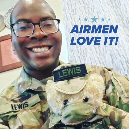 Airman Sleeptight - Air Force Teddy Bear - Hooyah Woodworks LLC