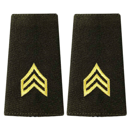 Army AGSU Leather Service Jacket (Bomber) Epaulet: Sergeant - Hooyah Woodworks LLC