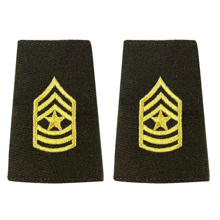 Army AGSU Small Epaulet: Sergeant Major - Hooyah Woodworks LLC