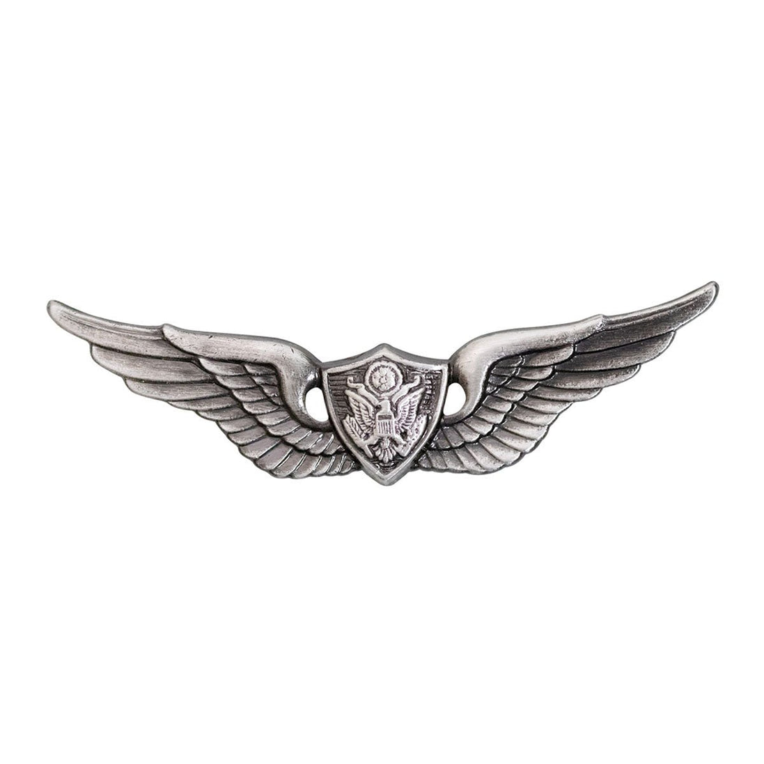 Army Badge: Aircraft Crewman: Aircrew - regulation size, silver oxidized - Hooyah Woodworks LLC