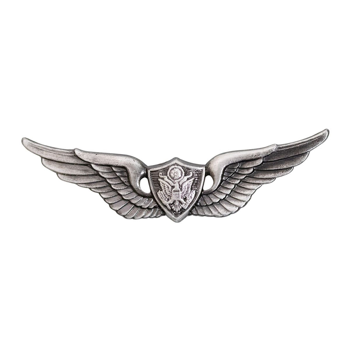 Army Badge: Aircraft Crewman: Aircrew - regulation size, silver oxidized - Hooyah Woodworks LLC