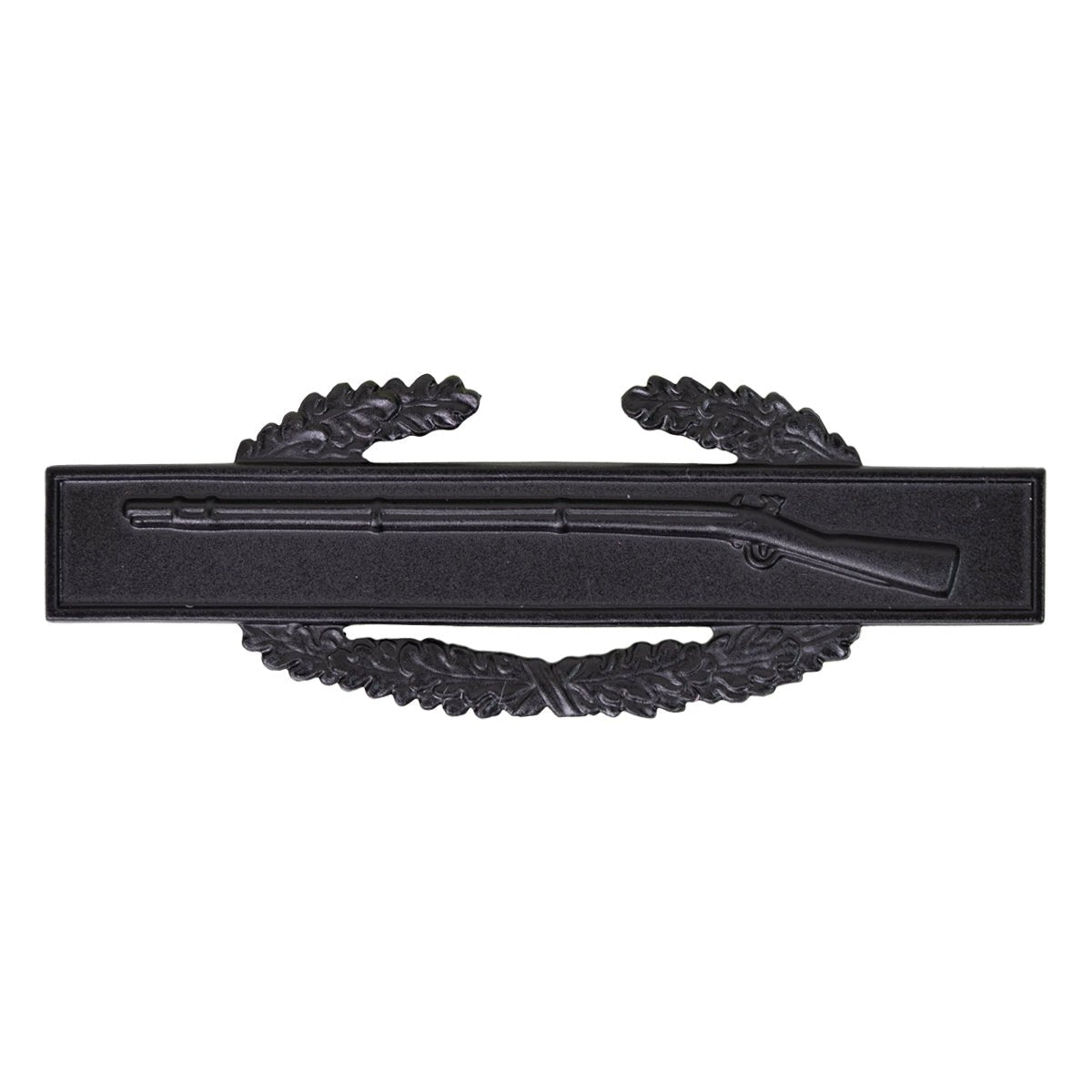 Army Badge: Combat Infantry First Award - regulation size, black metal - Hooyah Woodworks LLC