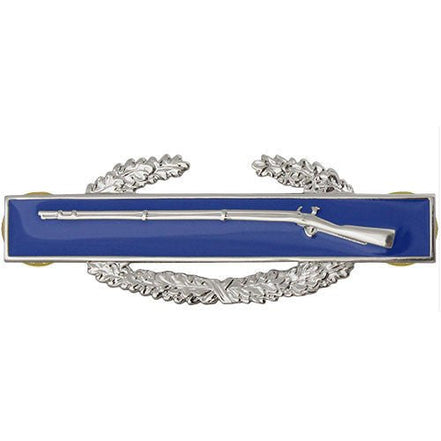 Army Badge: Combat Infantry First Award - regulation size, mirror finish - Hooyah Woodworks LLC
