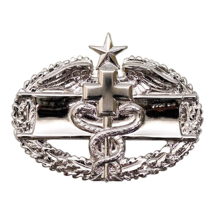 Army Badge: Combat Medical Second Award - mirror finish - Hooyah Woodworks LLC