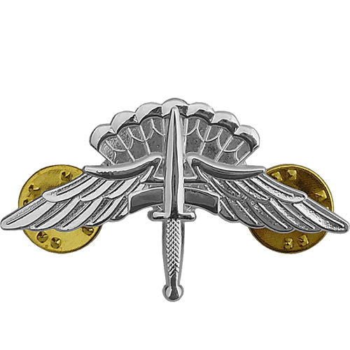 Army Badge: Freefall Jump Wings Halo - regulation size, mirror finish - Hooyah Woodworks LLC
