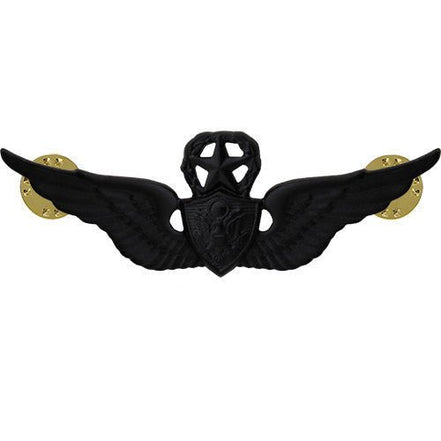 Army Badge: Master Aircraft Crewman: Aircrew - black metal - Hooyah Woodworks LLC