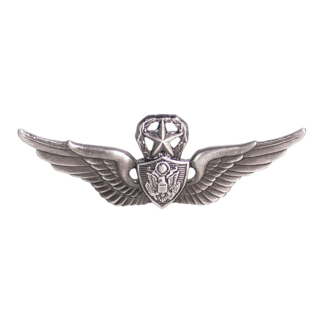 Army Badge: Master Aircraft Crewman: Aircrew - silver oxidized - Hooyah Woodworks LLC