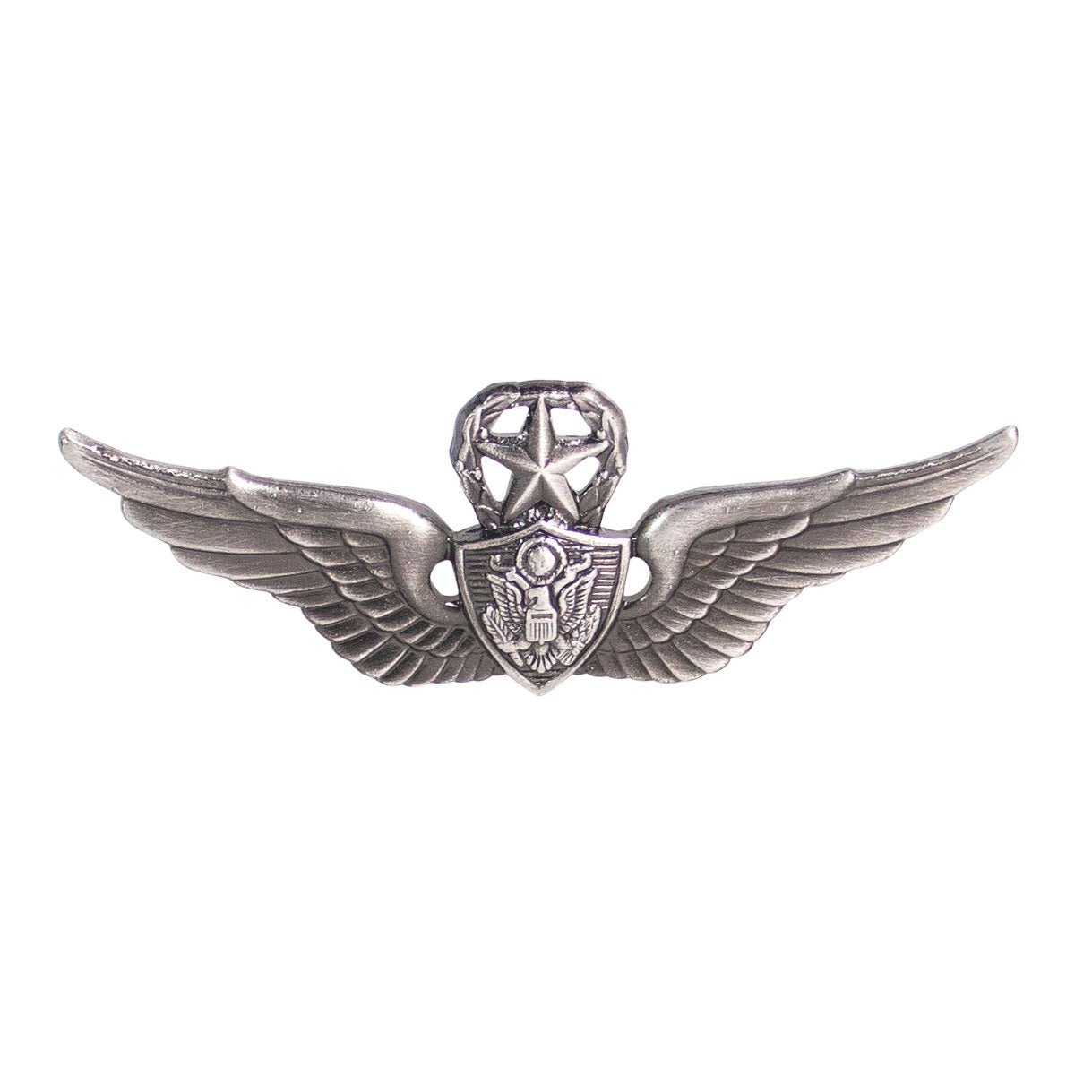 Army Badge: Master Aircraft Crewman: Aircrew - silver oxidized - Hooyah Woodworks LLC